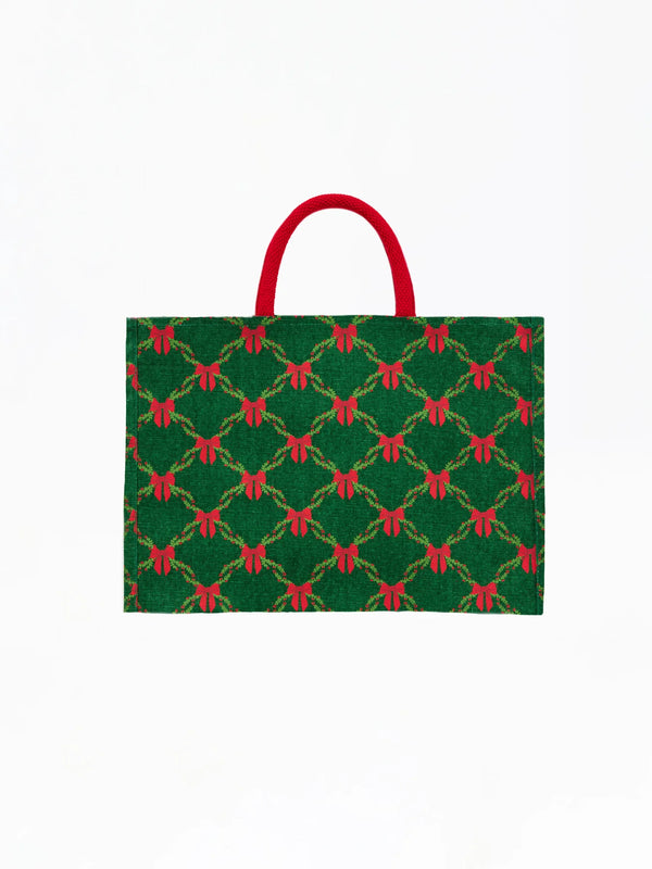 Mary Square Classic Market Shopper Holiday Trellis