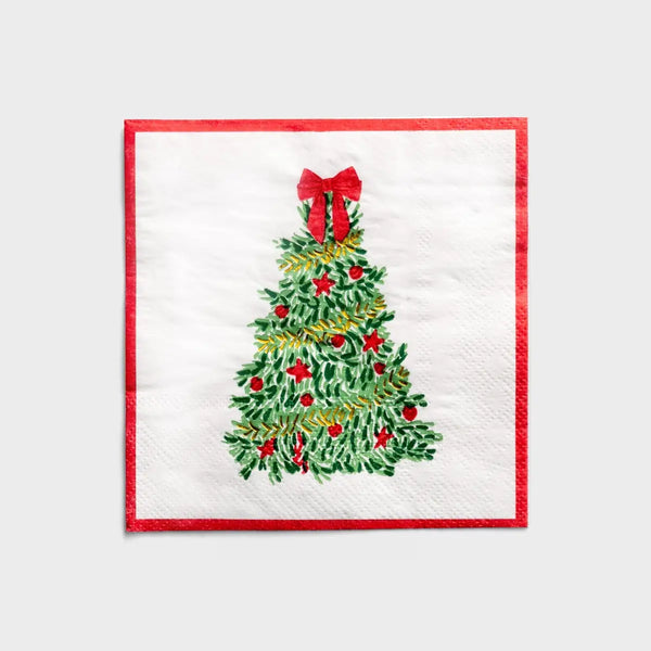 Mary Square Cocktail Napkins Traditional Tree