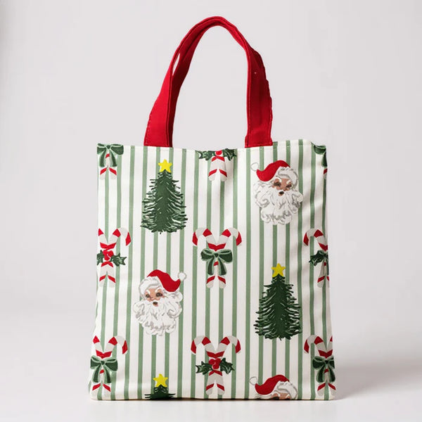 Mary Square Compact Carry Tote Peppermint Pine