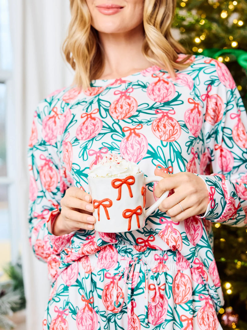 Mary Square Organic Mug Sculpted Bows