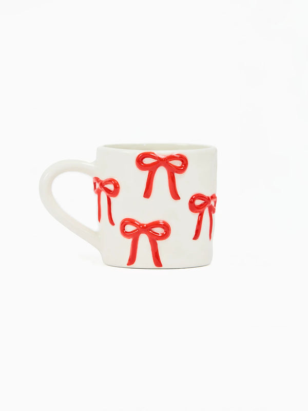 Mary Square Organic Mug Sculpted Bows