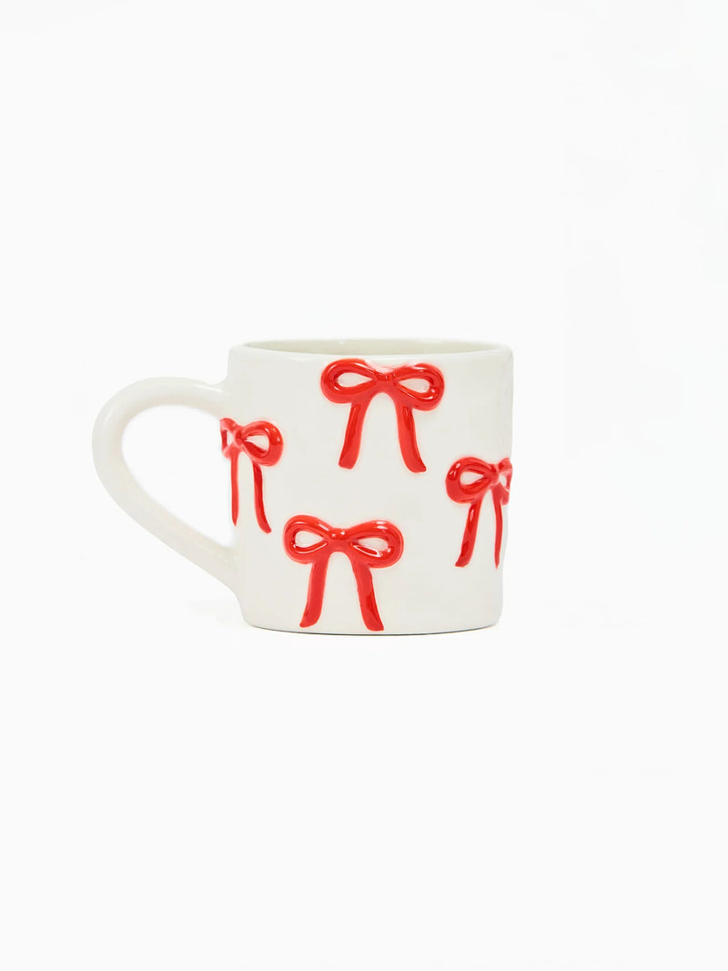 Mary Square Organic Mug Sculpted Bows