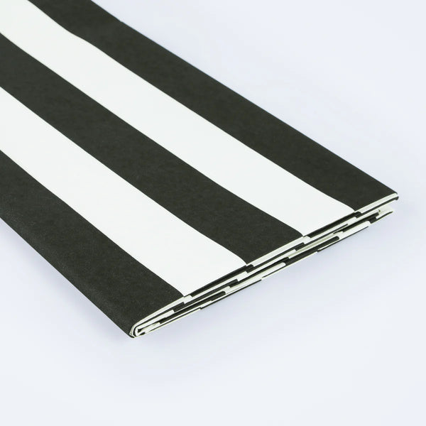 Meri Meri  Black Striped Tablecloth