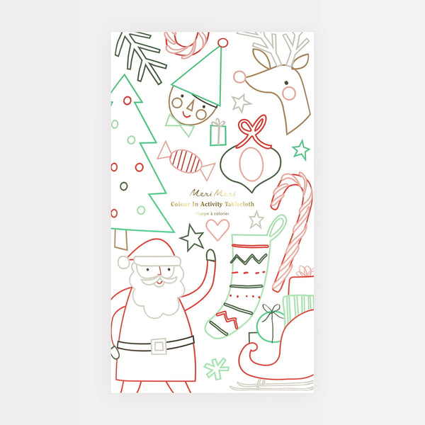 Meri Meri Christmas Colour In Activity Tablecloth