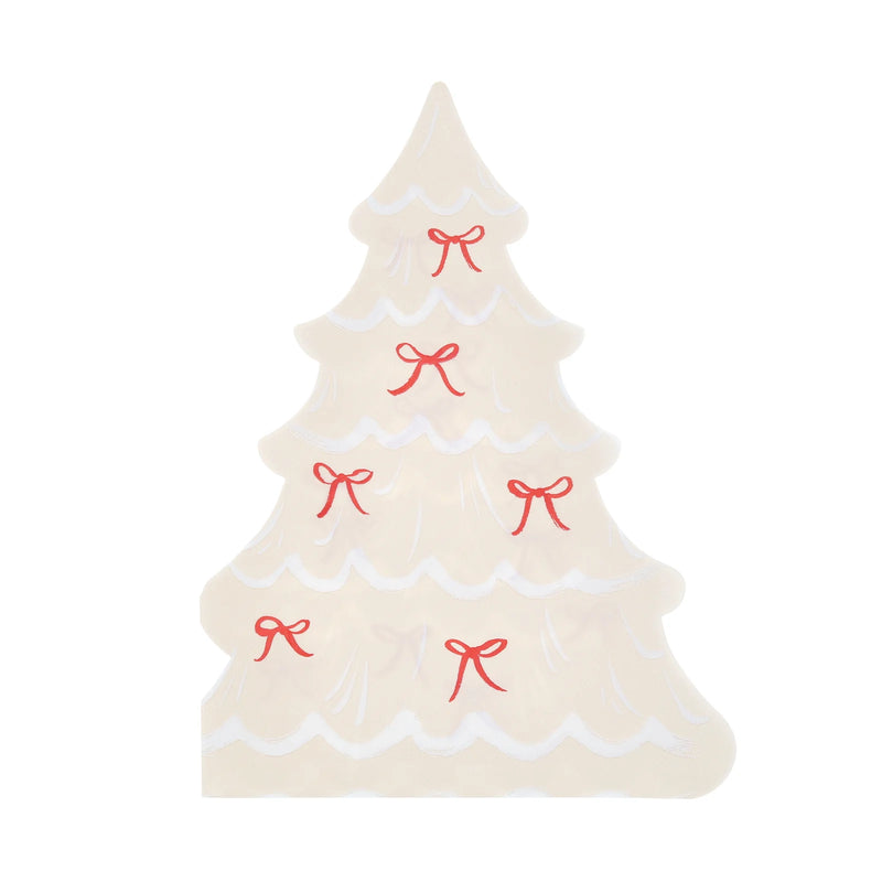 Meri Meri Christmas Tree With Bows Napkins