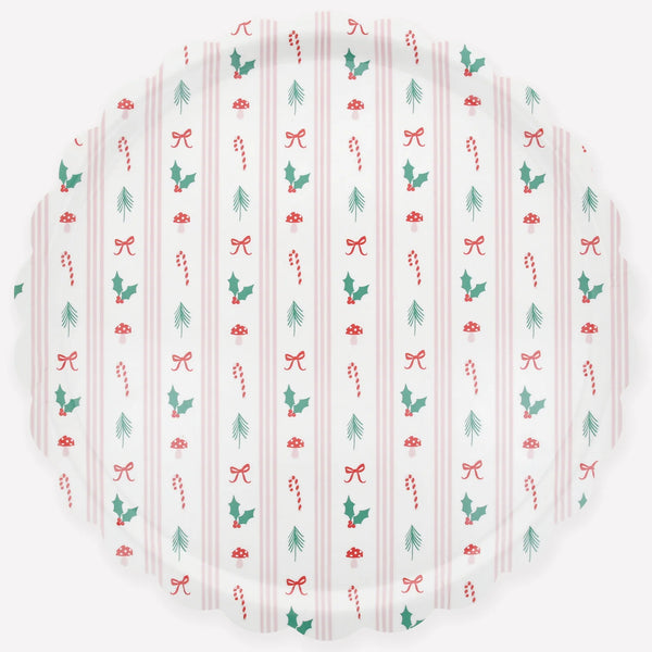 Meri Meri Festive Icon Stripes Large Tray