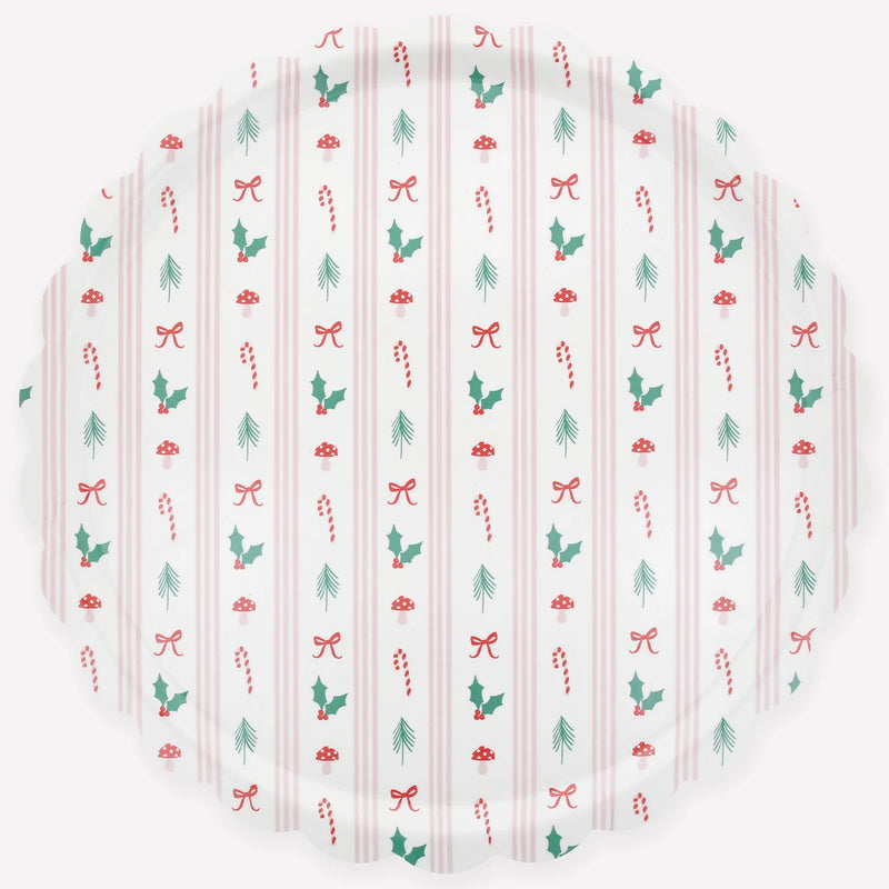 Meri Meri Festive Icon Stripes Large Tray