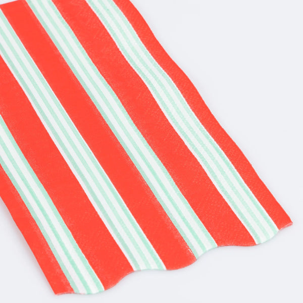 Meri Meri Festive Stripe Guest Towels
