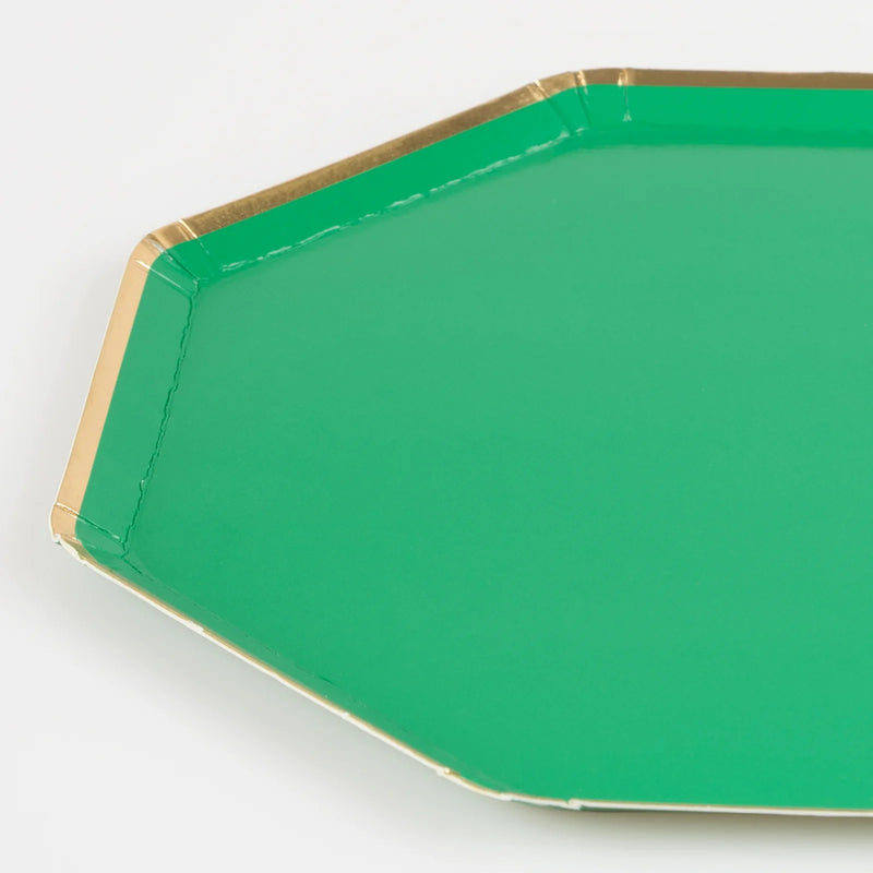 Meri Meri Fir Tree Green Dinner Plates