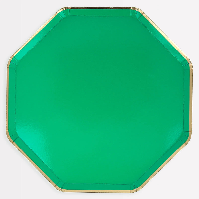 Meri Meri Fir Tree Green Dinner Plates