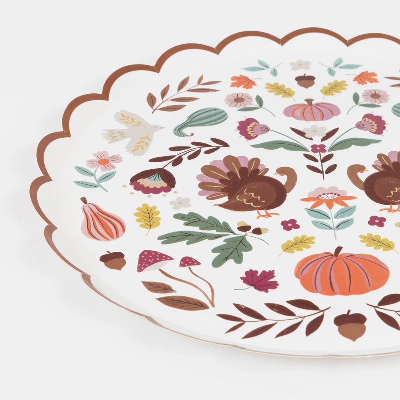 Meri Meri Folk Fall Side Plates