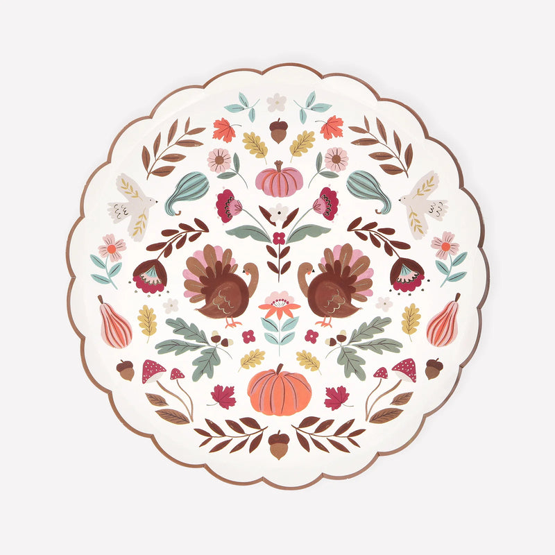 Meri Meri Folk Fall Side Plates