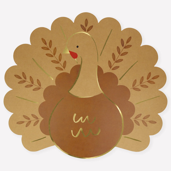Meri Meri Folk Turkey Paper Placemats