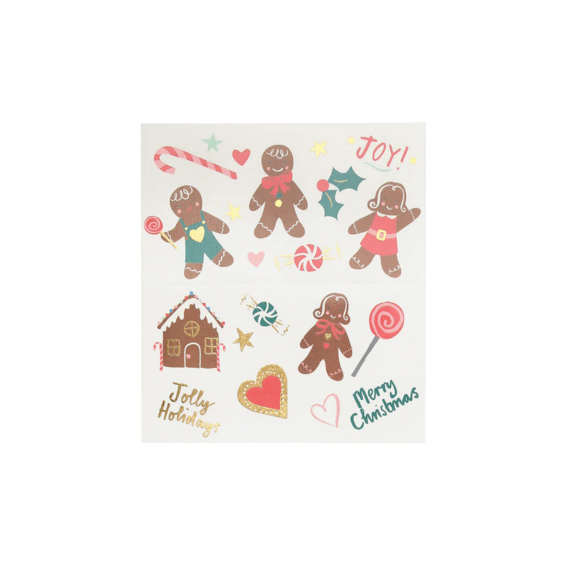 Meri Meri Gingerbread Temporary Tattoos