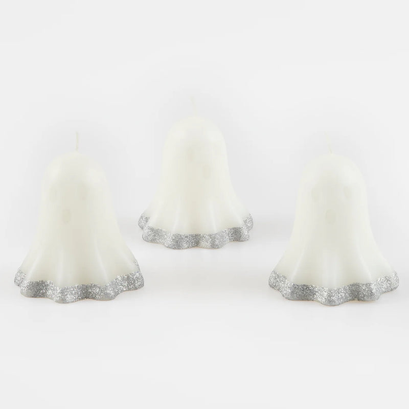 Meri Meri Glitter Dipped Ghost Candles