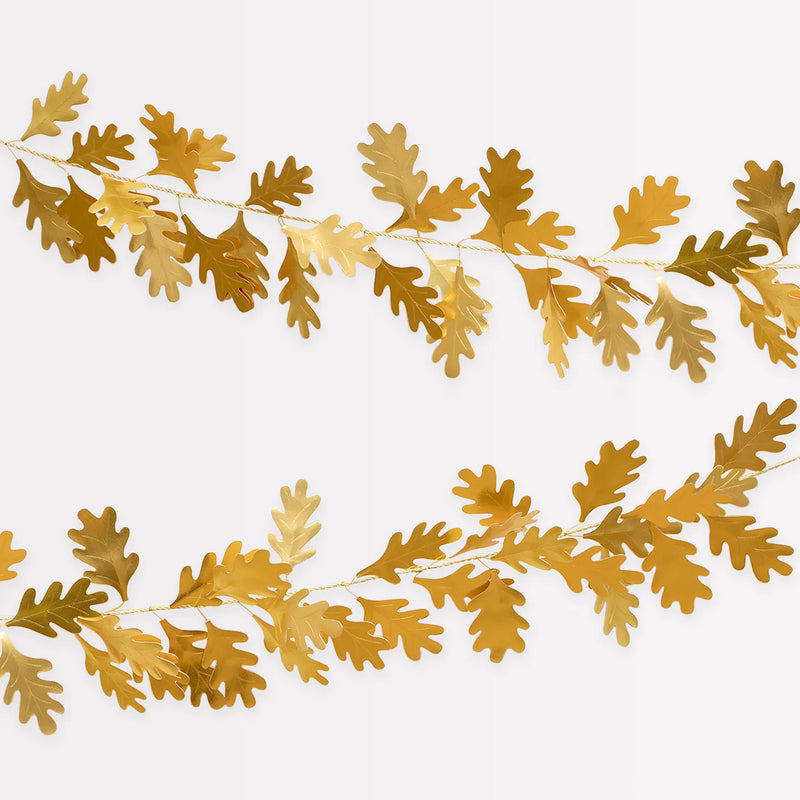 Meri Meri  Gold Oak Leaves Garland