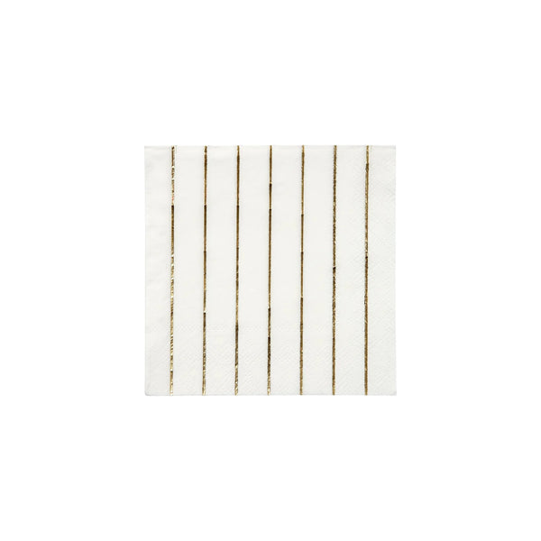 Meri Meri Gold Stripe Small Napkins