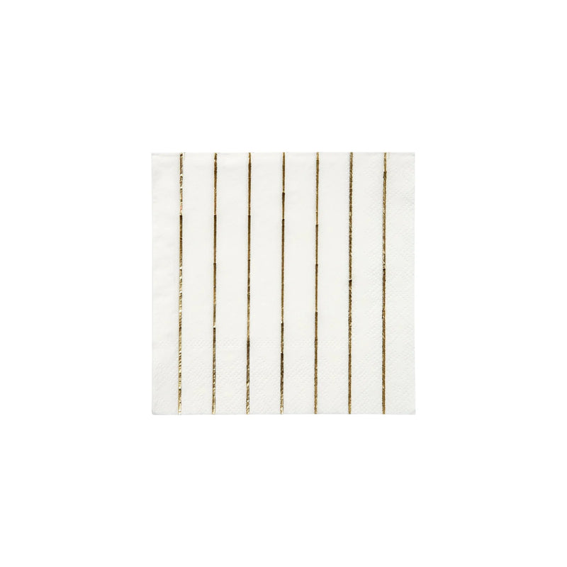 Meri Meri Gold Stripe Small Napkins