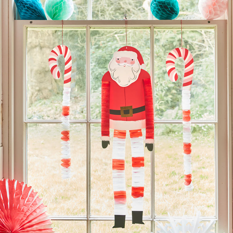 Meri Meri Long Legged Santa & Reindeer Decorations