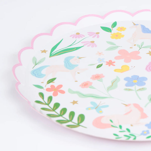 Meri Meri Meadow Unicorns Dinner Plates
