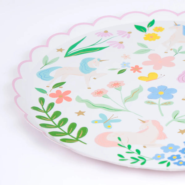 Meri Meri Meadow Unicorns Side Plates