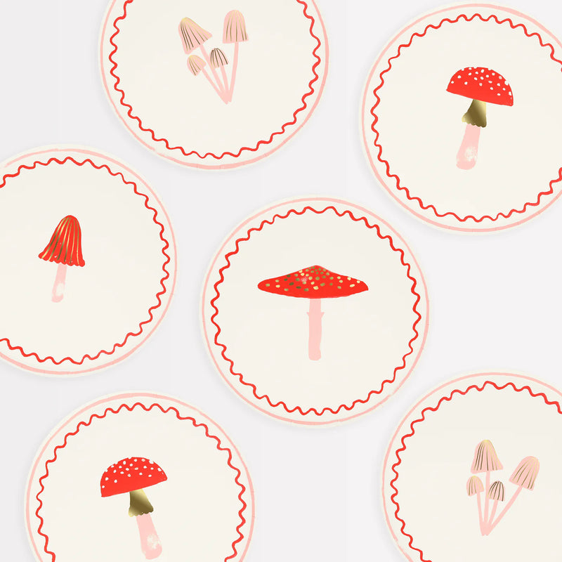 Meri Meri  Merry Mushrooms Side Plates