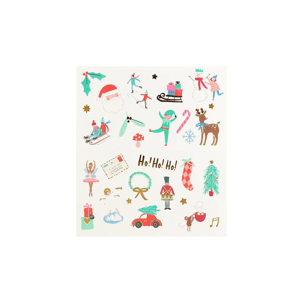 Meri Meri Mixed Icon Christmas Temporary Tattoos