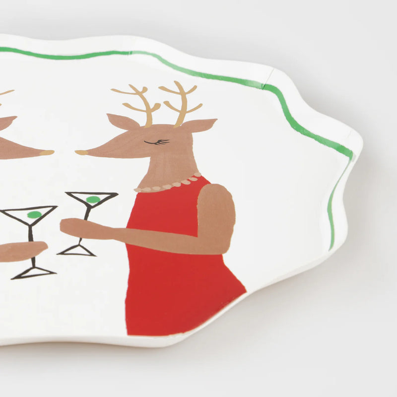 Meri Meri  Mr. & Mrs. Reindeer Side Plates