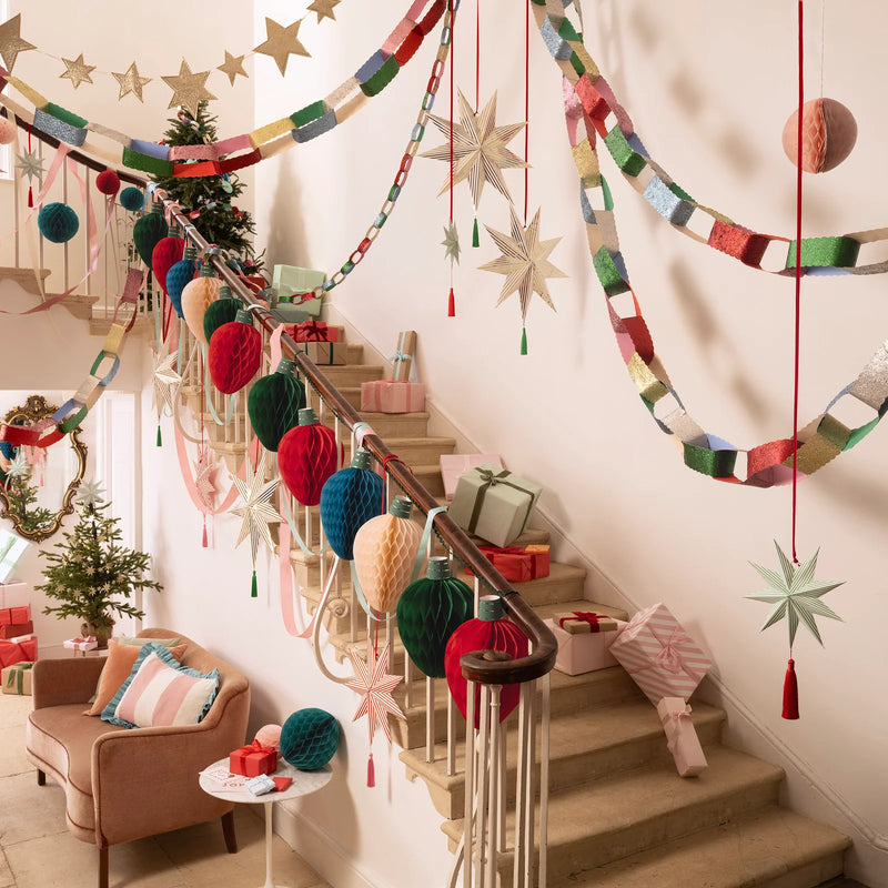 Meri Meri Stripe Star Decorations