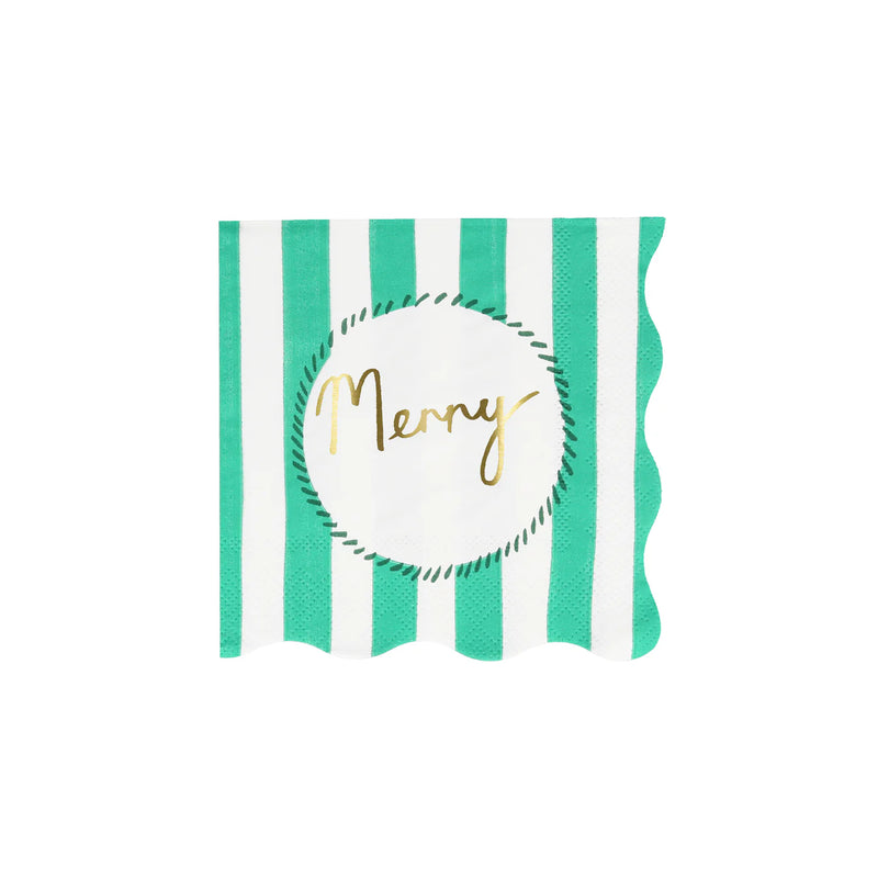 Meri Meri  Striped Ornament Napkins