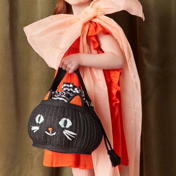 Meri Meri  Trick Or Treat Cat Basket Bag