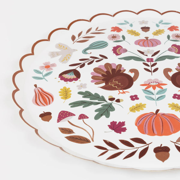 Meri Meri Folk Fall Dinner Plates