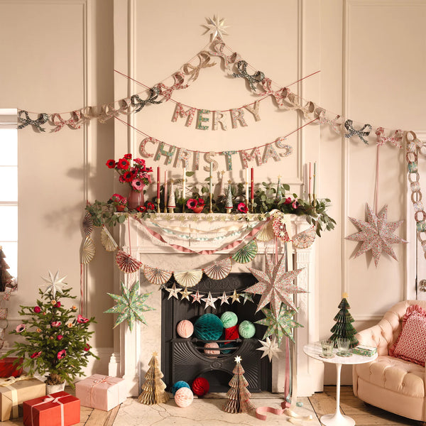 Meri Meri Meri Meri x Liberty Merry Christmas Garland Set