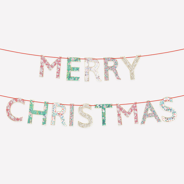Meri Meri Meri Meri x Liberty Merry Christmas Garland Set