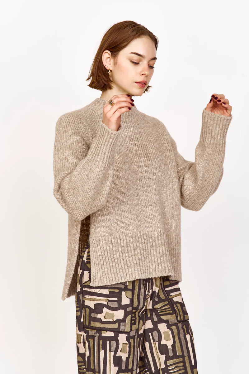 Mirth Aspen Open Side Pullover in Camel