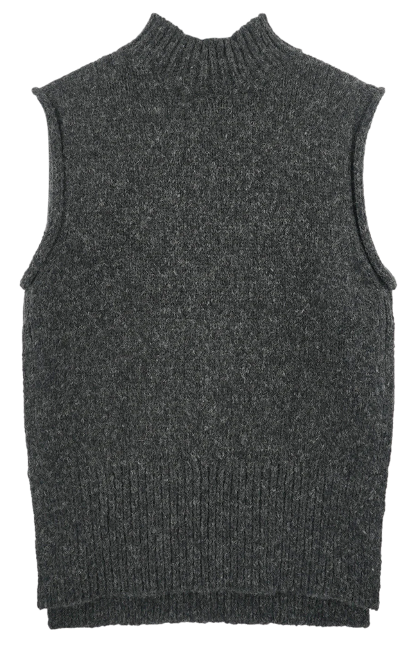 Mirth Aspen Sweater Vest in Charcoal