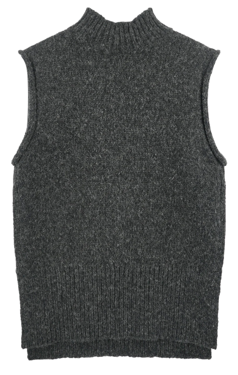 Mirth Aspen Sweater Vest in Charcoal