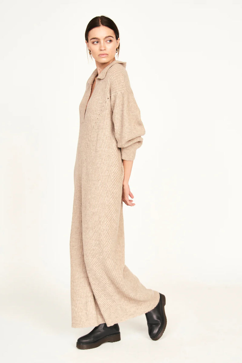 Mirth Jackson Sweater Dress in Camel