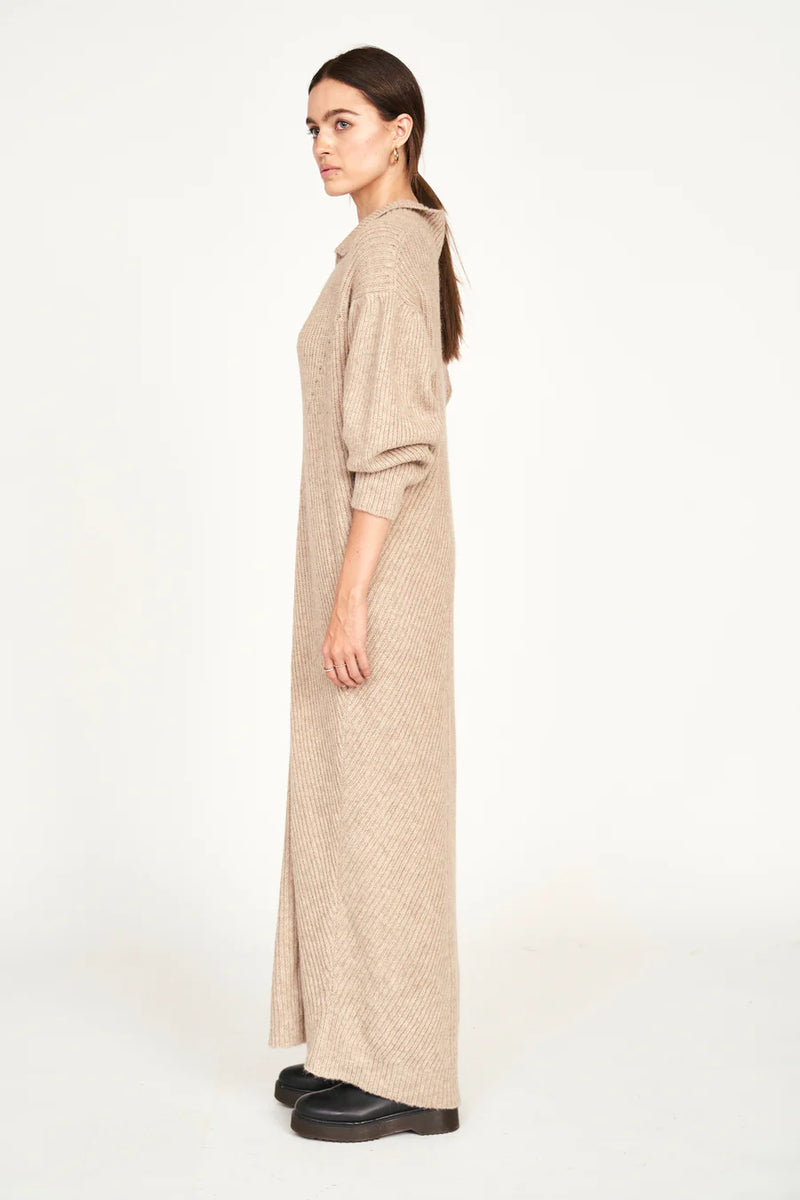 Mirth Jackson Sweater Dress in Camel