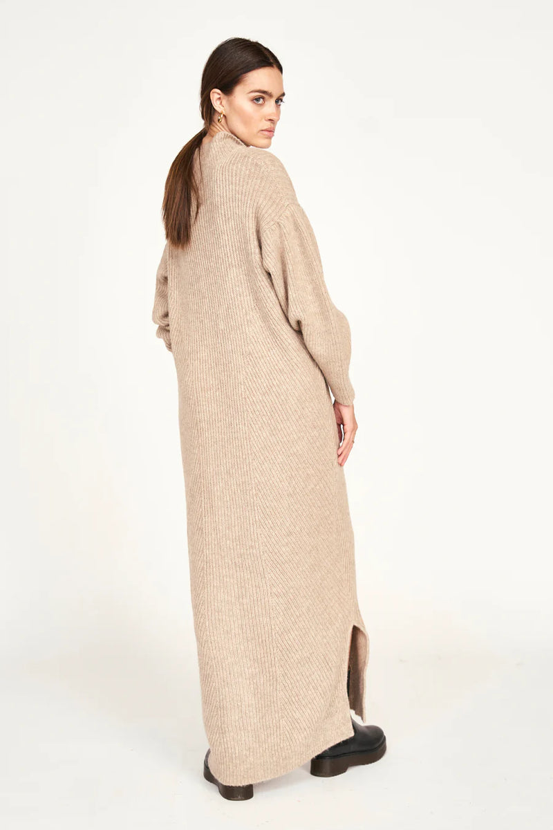 Mirth Jackson Sweater Dress in Camel