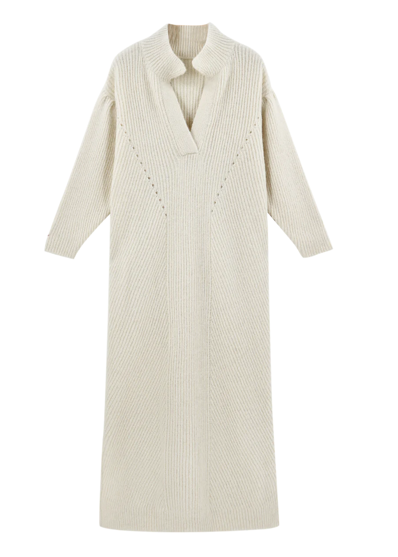 Mirth Jackson Sweater Dress in Ivory