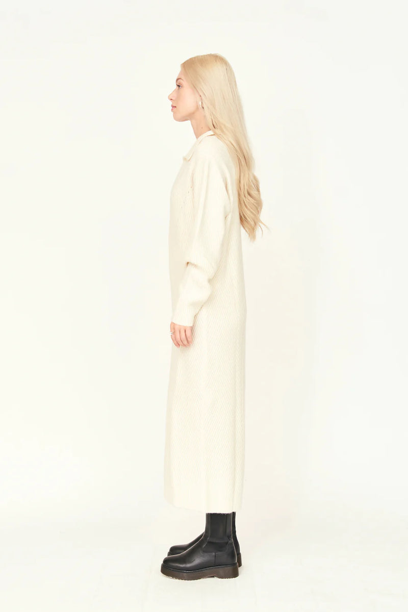 Mirth Jackson Sweater Dress in Ivory