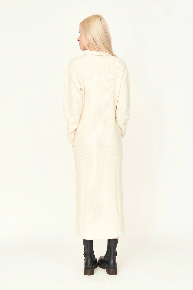 Mirth Jackson Sweater Dress in Ivory