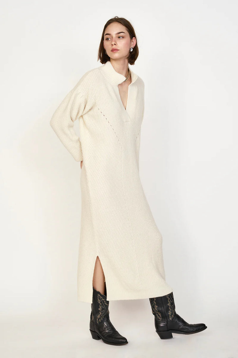 Mirth Jackson Sweater Dress in Ivory