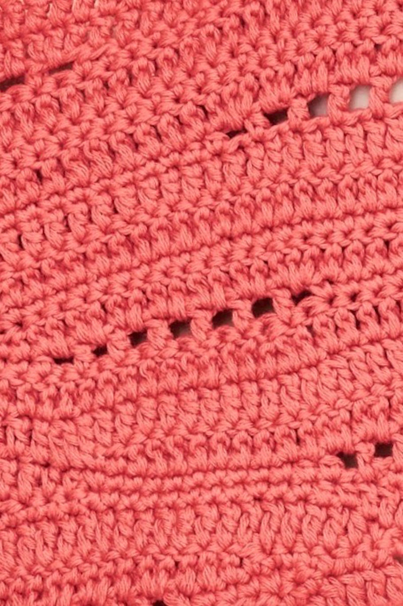 Mirth  Marin Hand Macrame Top in Red