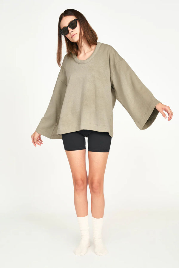 Mirth Stower Sweatshirt in Sagebrush