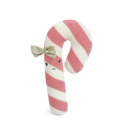 Mon Ami Candy Cane Knit Toy Pink