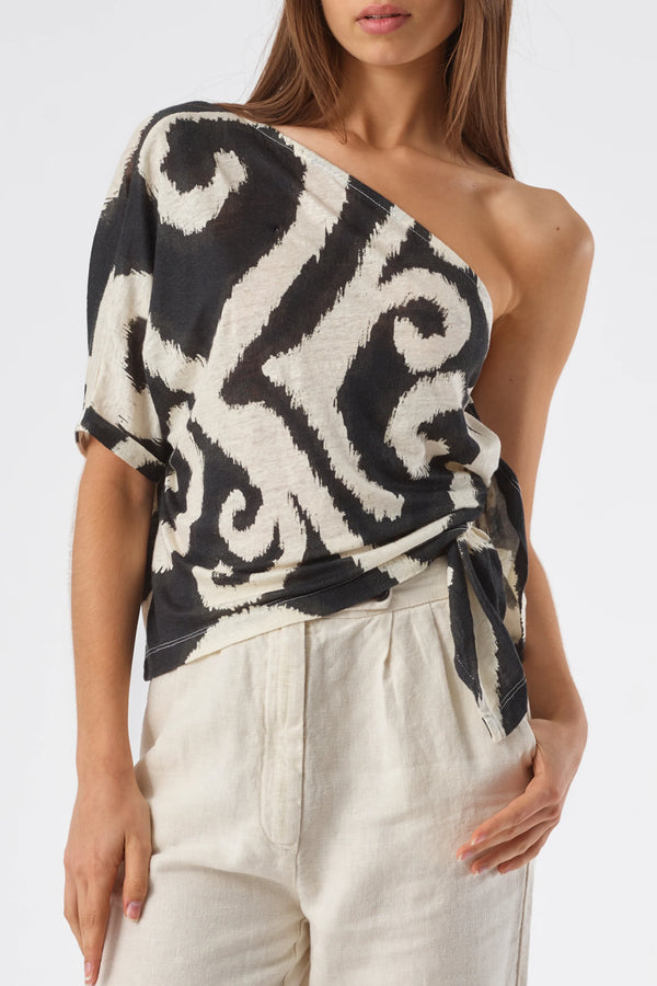 Mr Mood Mrs Knot Top Floaty Black