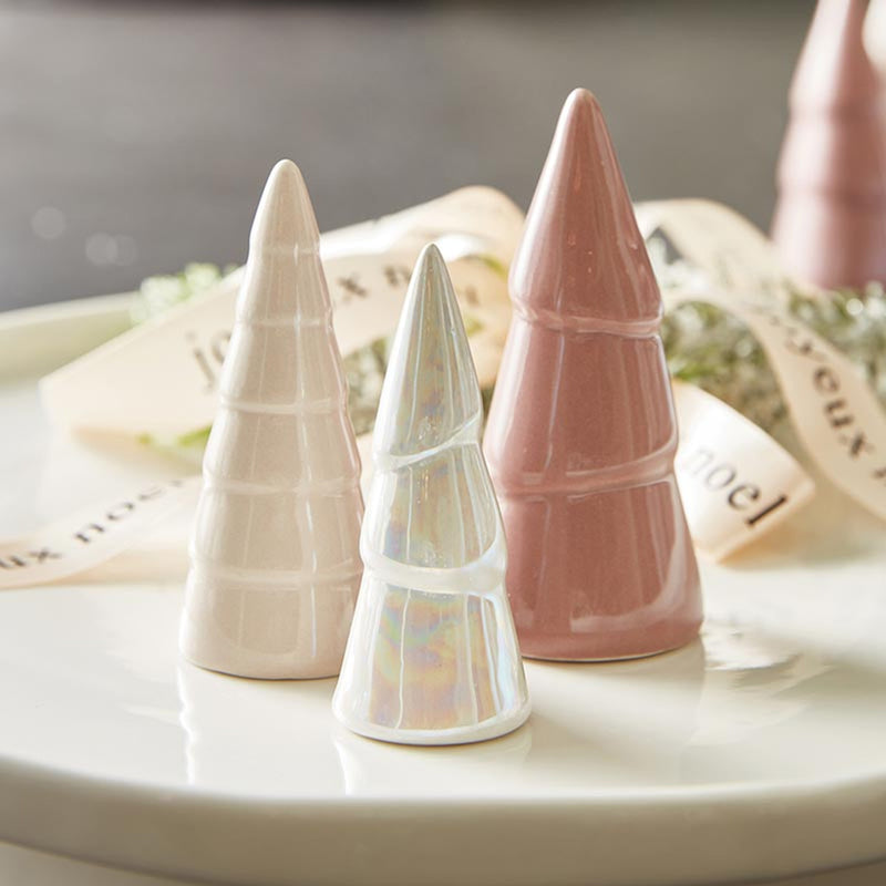 Creative Brands CeramicTreeSet-Blush/setof3