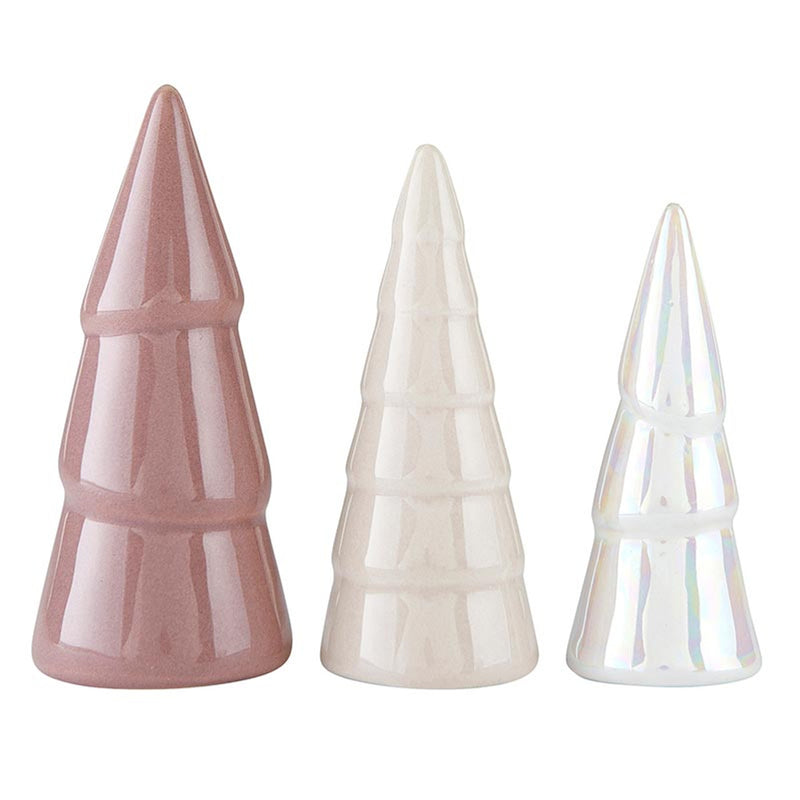 Creative Brands CeramicTreeSet-Blush/setof3